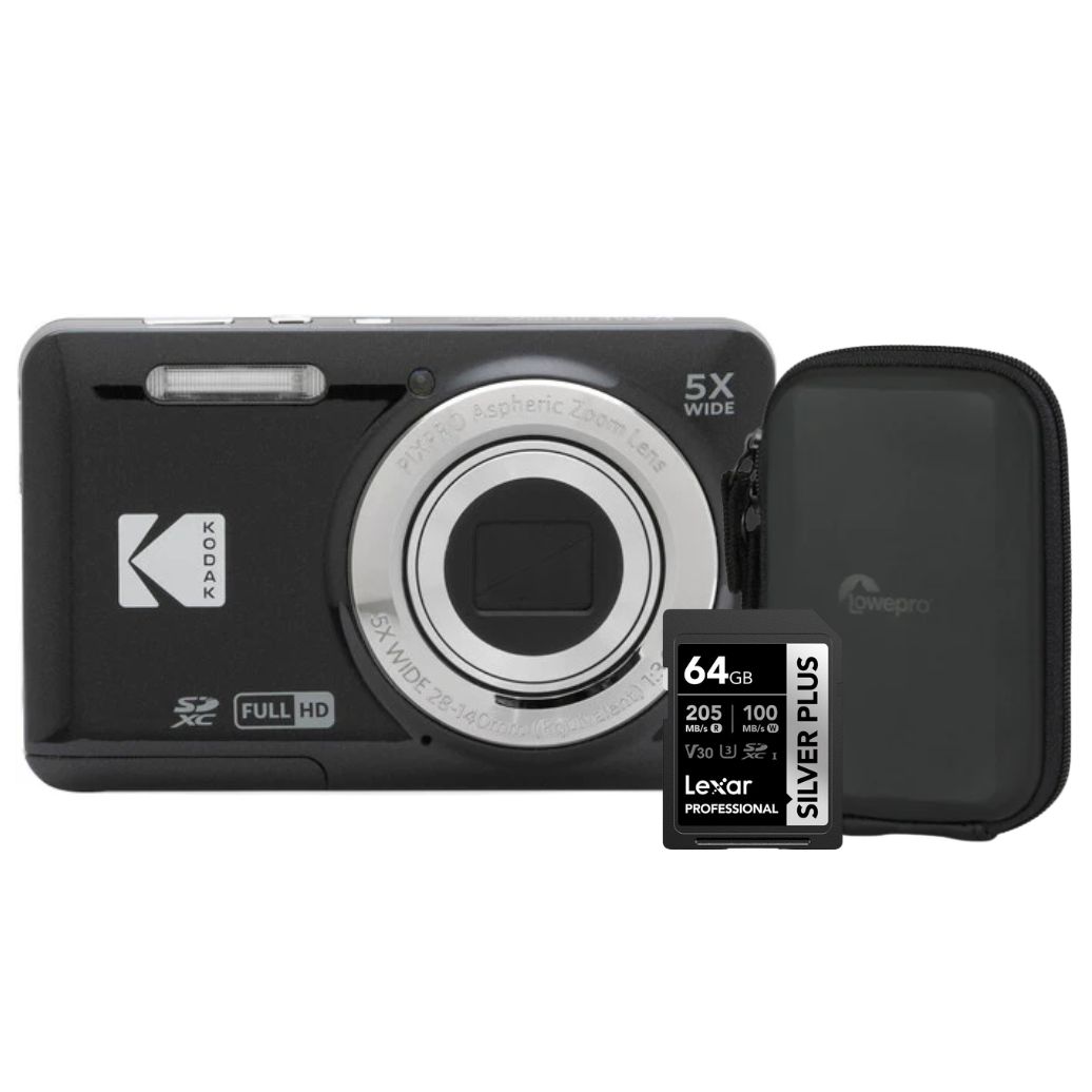 Kodak FZ55 Bundle - Black Kodak FZ55 + Case + SD Card - | Diamonds